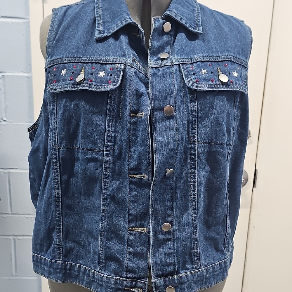 SHEIN Curve Denim Vest